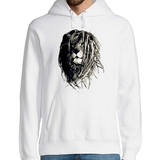 Sudadera Con Capucha Para Hombre Leon Rasta laTostadora