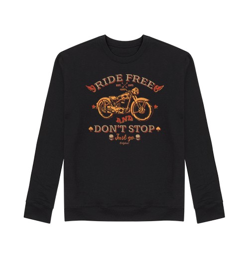 Sudadera Sin Capucha Unisex Ride Free And Don't Stop laTostadora - latostadora.com - Modalova