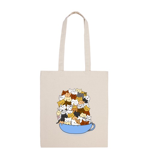Bolsa De Tela Tazón de Gatos laTostadora