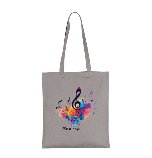 Borsa di tela musica è vita