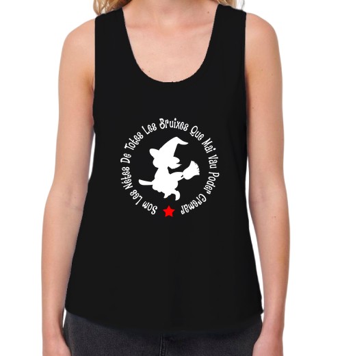 Camiseta Mujer Tirantes Loose Fit Som les nétes de totes les bruixes que mai vau poder cremar laTostadora - latostadora.com - Modalova