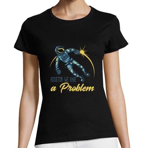 Camiseta Mujer Manga Corta Houston we have a Problem laTostadora - latostadora.com - Modalova