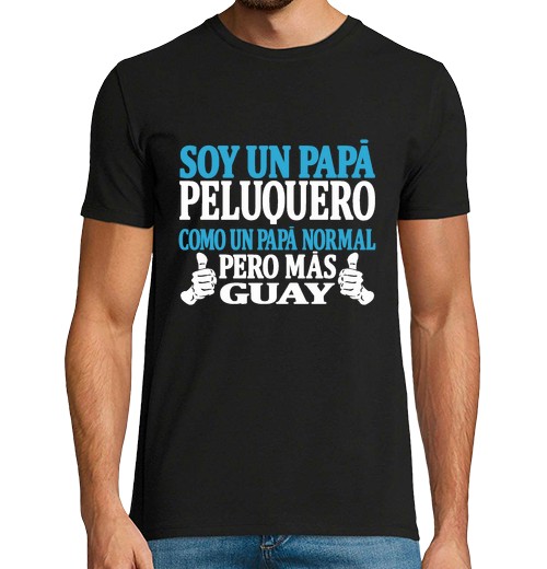 T-Shirt Uomo Manica Corta Sono Un Papà Parrucchiere-image