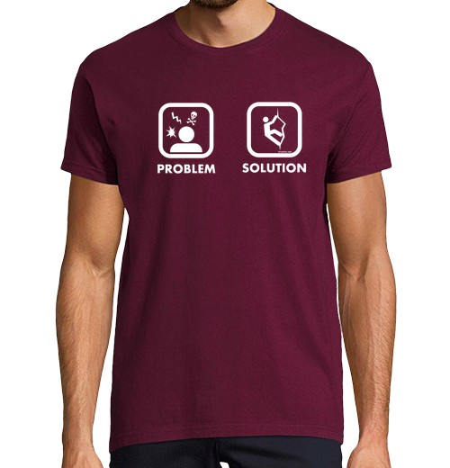 Camiseta Hombre Manga Corta Problem Solution Climb laTostadora - latostadora.com - Modalova