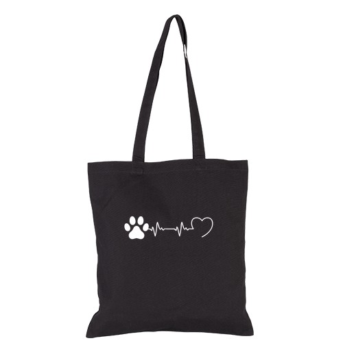Bolsa De Tela latido del corazón perro humor perros laTostadora