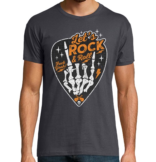 T-Shirt Uomo Manica Corta Angiornomo Rock And Giochi Di Ruolo-image
