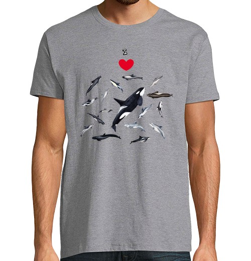 T-Shirt Uomo Manica Corta Amo Los Delfini T-Shirt-image