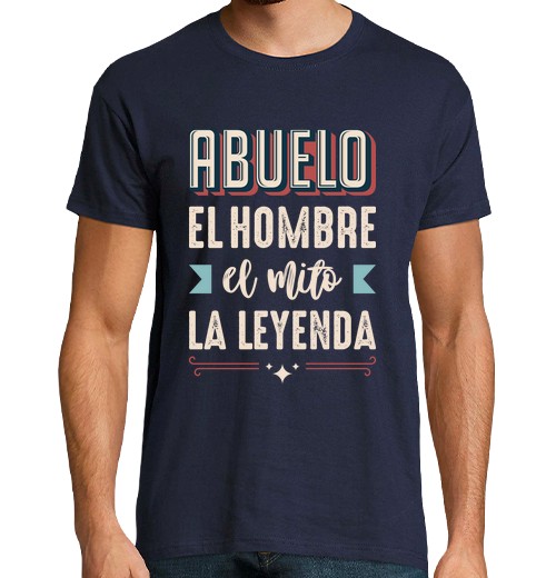 T-Shirt Uomo Manica Corta Il Nonno, L'uomo, Il Mito, La Leggenda, Festa Del Papà-image