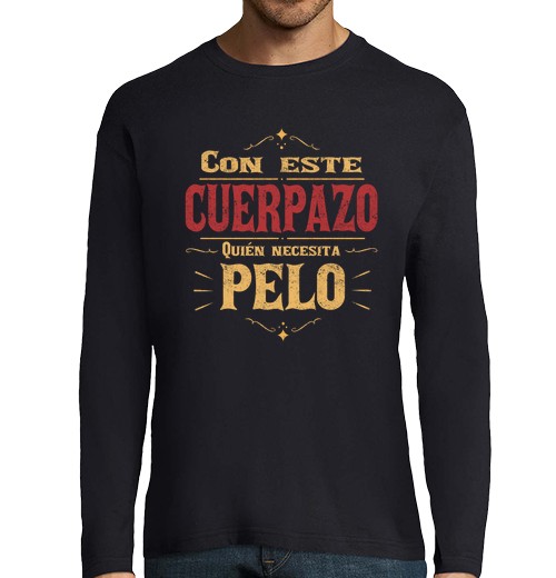 T-shirt uomo manica lunga regalo divertenti per le persone calve