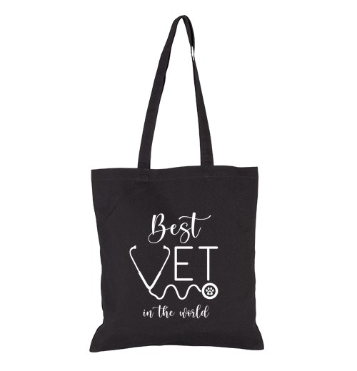 Bolsa De Tela regalo de veterinario diciendo mejor laTostadora