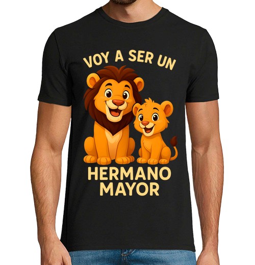T-Shirt Uomo Manica Corta Diventerò Un Fratello Mayor , Gravidanza, Futuro Fratello-image