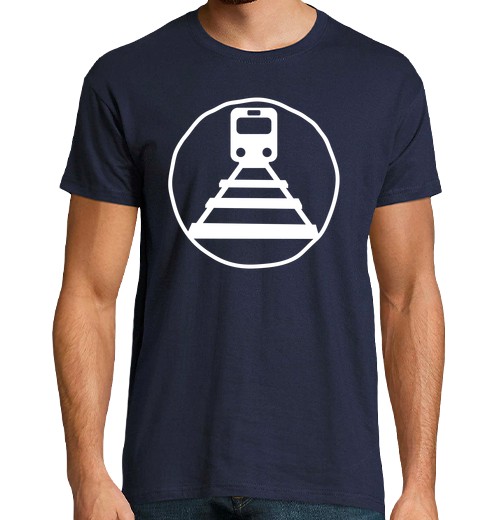 Camiseta Hombre Manga Corta Amantes del tren laTostadora
