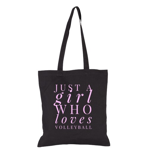 Borsa Di Tela Solo Una Ragazza Che Ama La Pallavolo-image