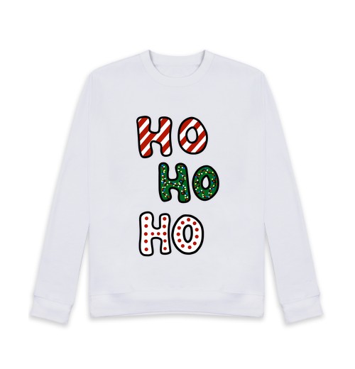 Sudadera Sin Capucha Unisex Navidad HO HO HO laTostadora