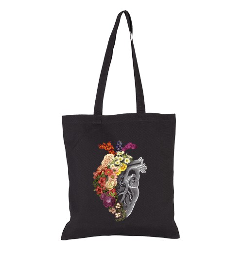 Bolsa De Tela flor corazón primavera laTostadora