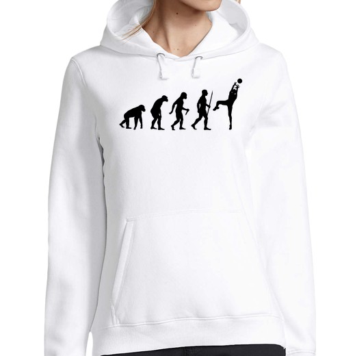 Sudadera Con Capucha Para Mujer paso de evolución de voleibol laTostadora