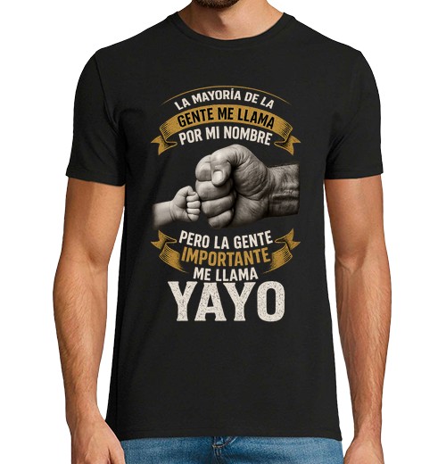 T-Shirt Uomo Manica Corta Mi Chiamano Yayo Regalo Nonno Nipote-image