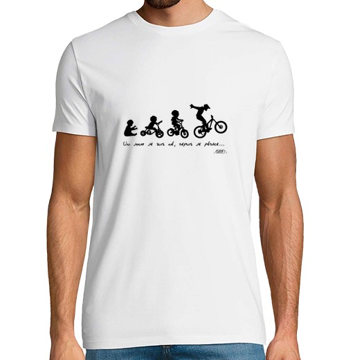 T-Shirt Uomo Manica Corta Un Giorno Mi è Nato, Dal Momento Che Pedalo, ...-image