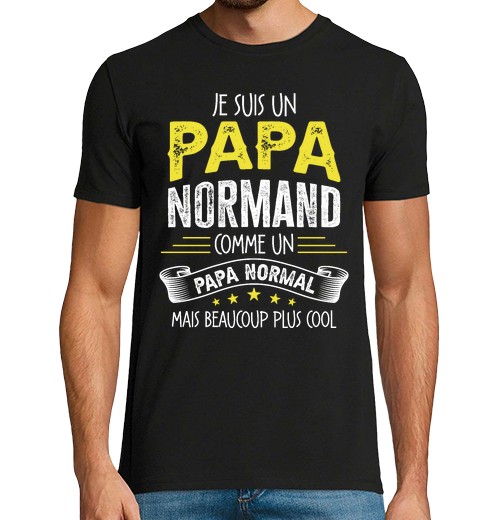Camiseta Hombre Manga Corta navidad humor de papá normando laTostadora