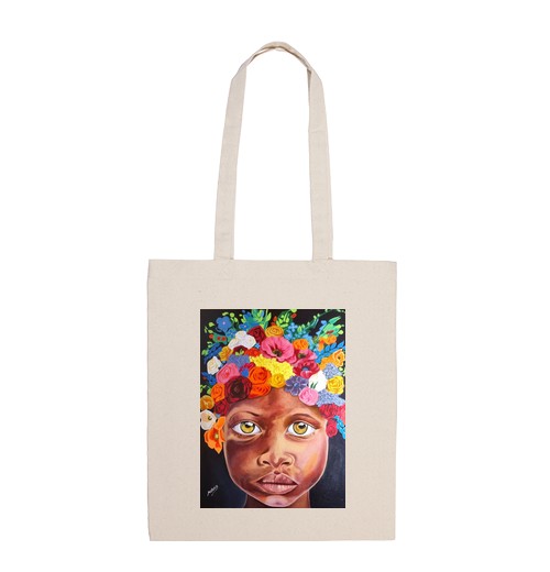 Bolsa De Tela niña de las flores laTostadora