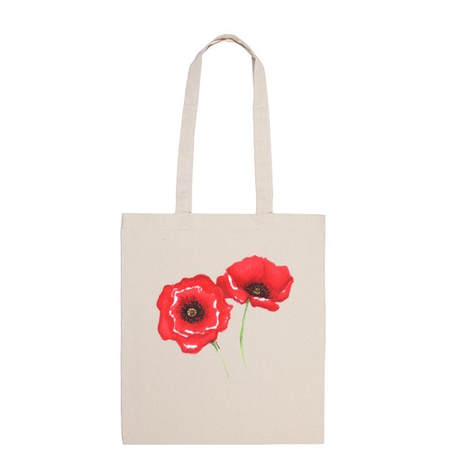 Bolsa De Tela Amapolas laTostadora