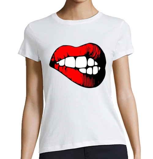 Camiseta Mujer Manga Corta Labios dientes laTostadora - latostadora.com - Modalova