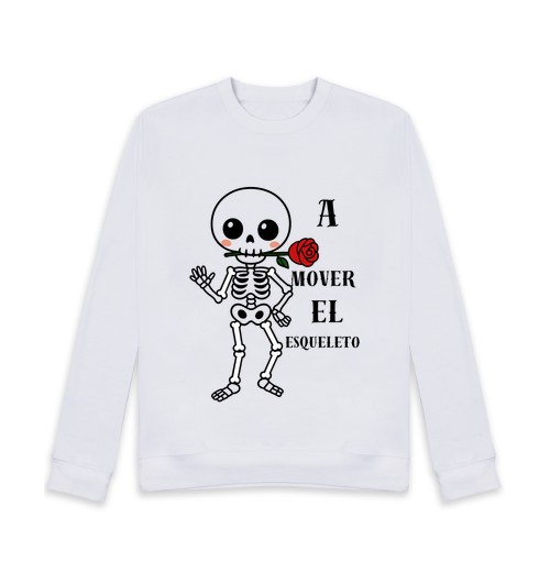 Felpa Unisex A M Over Il Schelletro Lettera Nera