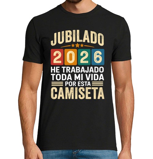 T-shirt uomo manica corta pensione 2026 uomo regalo