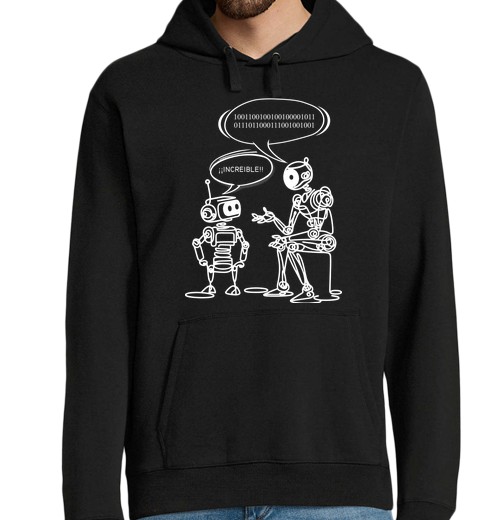 Sudadera Con Capucha Para Hombre SUDADERA HUMOR INFORMÁTICO ROBOTS BINARIO laTostadora - latostadora.com - Modalova