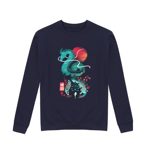 Sudadera Sin Capucha Unisex Hombre, sudadera, denim jaspeado laTostadora