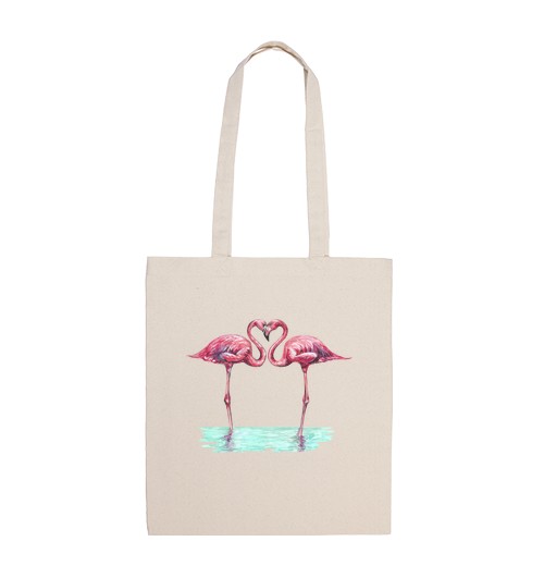 Bolsa De Tela Flamencos rosas enamorados laTostadora - latostadora.com - Modalova