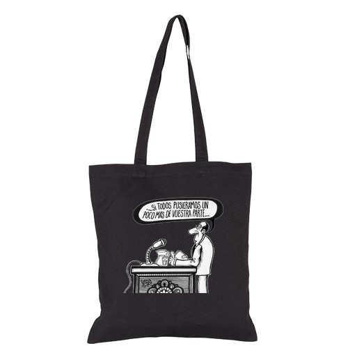 Bolsa De Tela Bolsa Un poco más de vuestra parte laTostadora