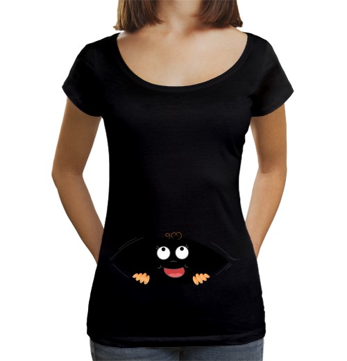 Camiseta Mujer Cuello Ancho Loose Fit Ojos de bebé laTostadora - latostadora.com - Modalova