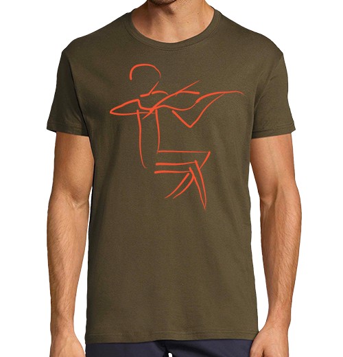 T-Shirt Uomo Manica Corta Uomo, Manica Corta, Verde Militare, Qualità Premium-image