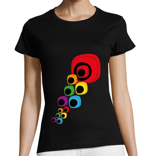 Camiseta Mujer Manga Corta Ojos de colores laTostadora - latostadora.com - Modalova