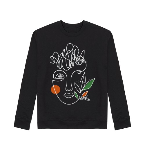 Sudadera Sin Capucha Unisex Woman Lines S laTostadora