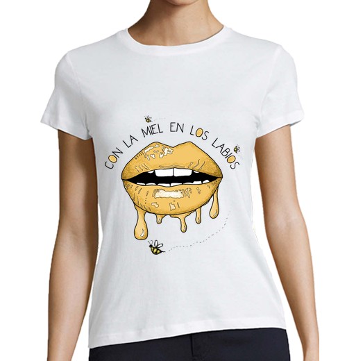 Camiseta Mujer Manga Corta Con la miel en los labios laTostadora - latostadora.com - Modalova