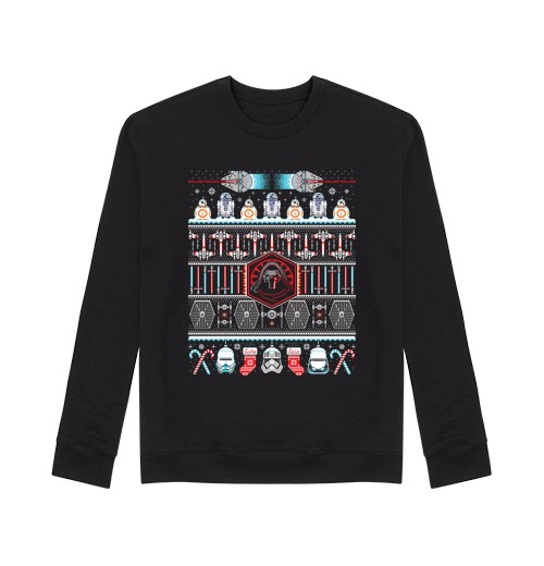 Sudadera Sin Capucha Unisex navidad despierta / guerras de las estrellas / suéter laTostadora
