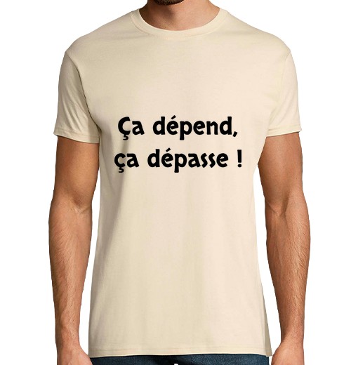 Camiseta Hombre Manga Corta depende depende va - santa navidad laTostadora