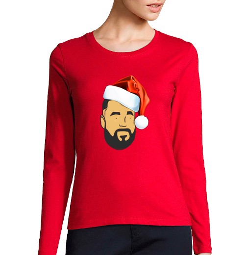 Camiseta Mujer Manga Larga JIMMY NAVIDAD laTostadora