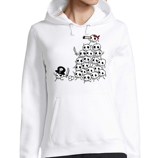 Sudadera Con Capucha Para Mujer ¡Al Abordaje! laTostadora