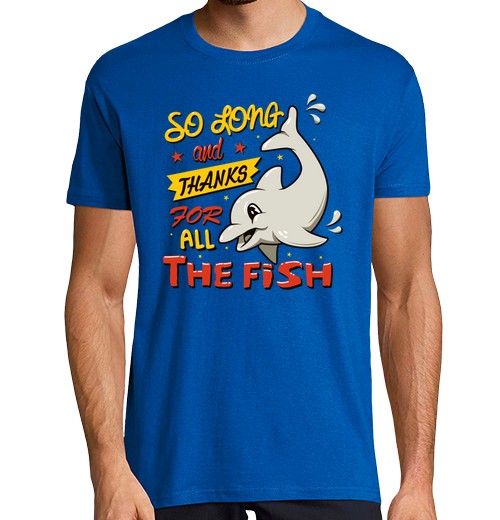 Camiseta Hombre Manga Corta So long and thanks for all the fish - latostadora.com - Modalova