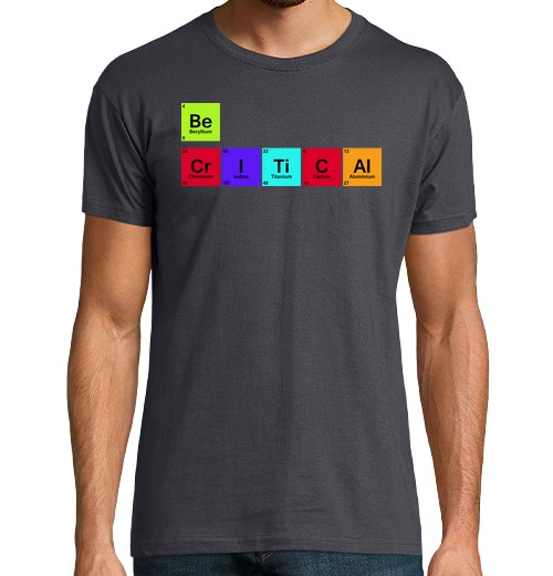 T-Shirt Uomo Manica Corta Essere Critico-image