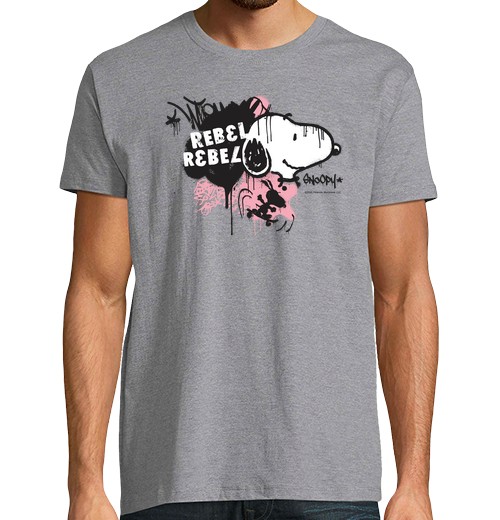 T-Shirt Uomo Manica Corta Snoopy Ribelle Ribelle