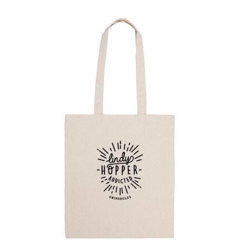 Bolsa De Tela LindyHopper addicted (black) laTostadora