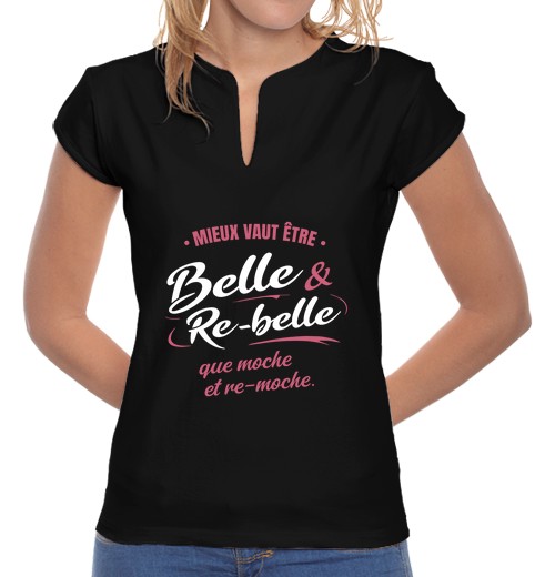 CA Meglio Essere Bella E Ribella Che Brutta E Ributtante - Umorismo Rib-image