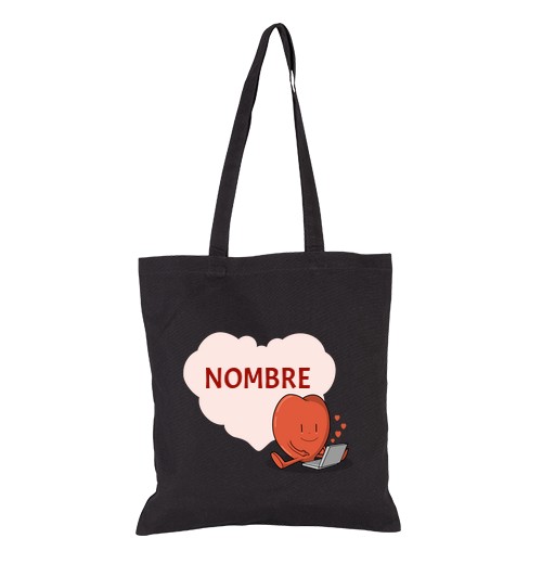 Bolsa De Tela Tu Nombre San Valentín laTostadora