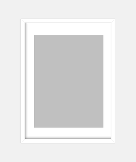 Vertical Framed Print 3:4, white