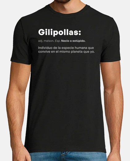 Camiseta Definición gilipollas negra