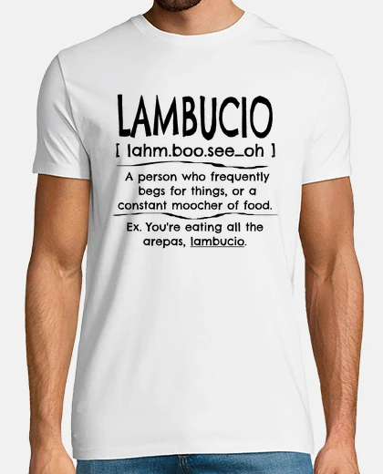 Tee-shirt définition lambucio mot vénézuélien
